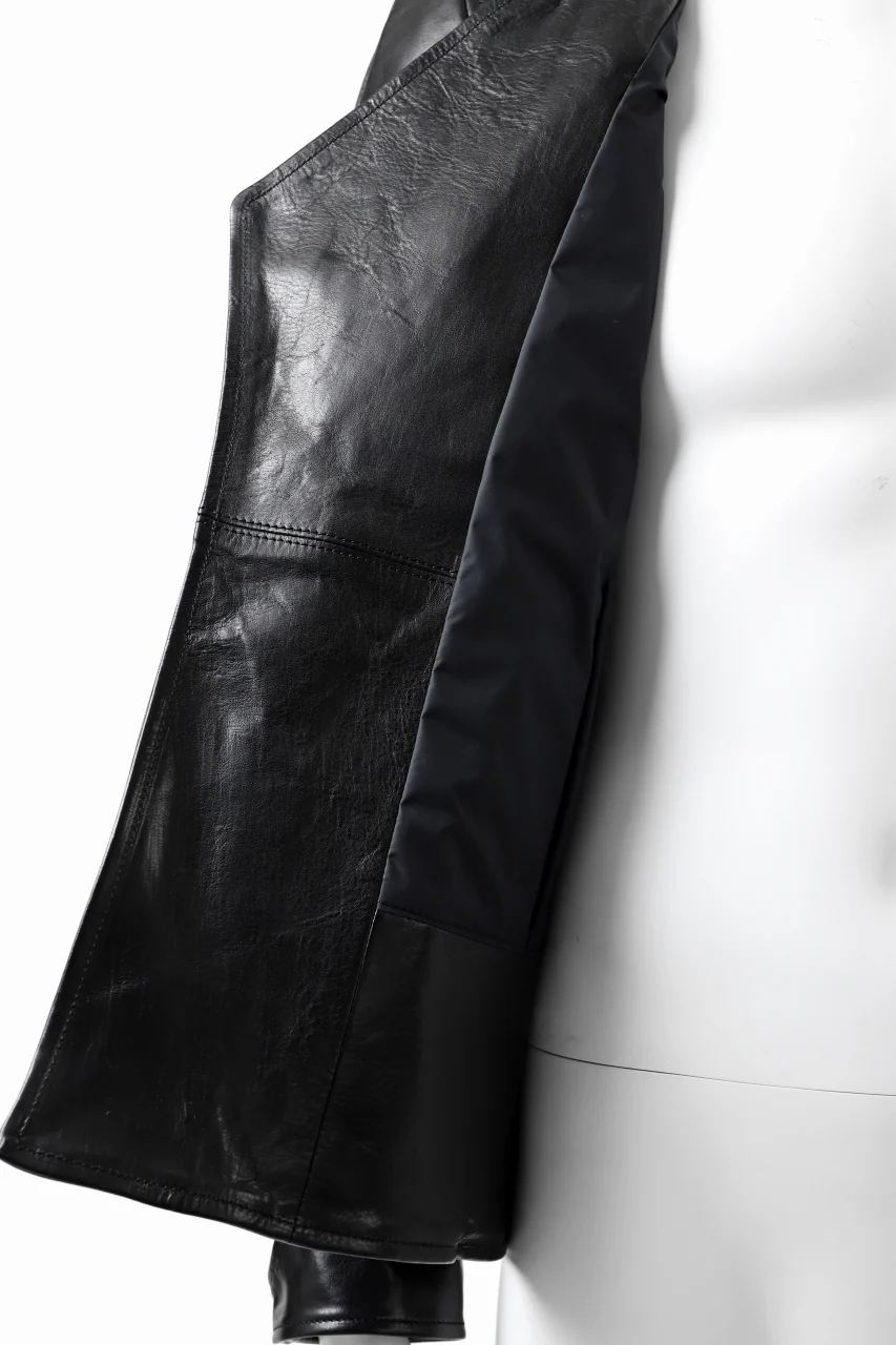 ierib exclusive peat zipper jacket  / smooth horse leather (BLACK) - Image 27