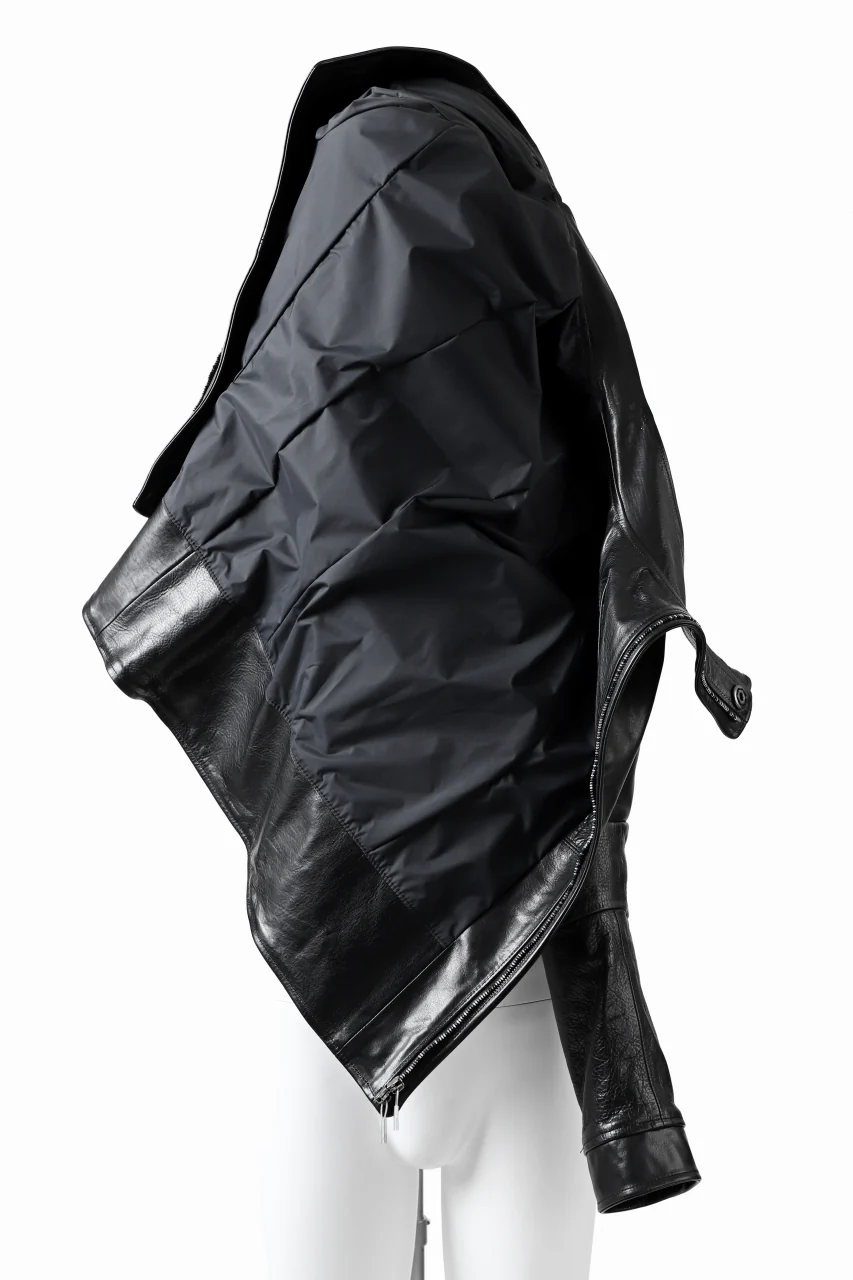 ierib exclusive peat zipper jacket  / smooth horse leather (BLACK) - Image 28