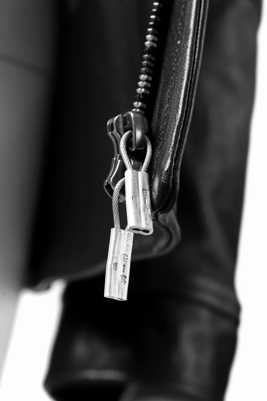 ierib exclusive peat zipper jacket  / smooth horse leather (BLACK) - Image 29