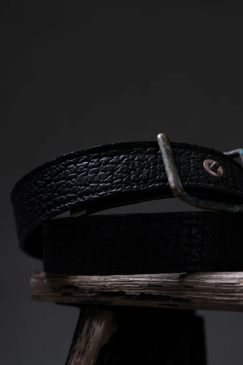 ierib Solid Buckle Belt / Kesennuma Shark (BLACK) - Image 21