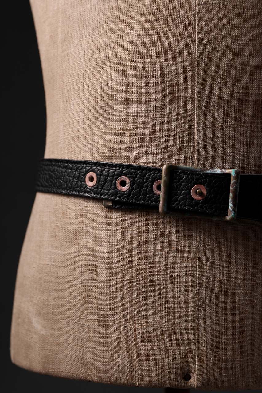 ierib Solid Buckle Belt / Kesennuma Shark (BLACK) - Image 24