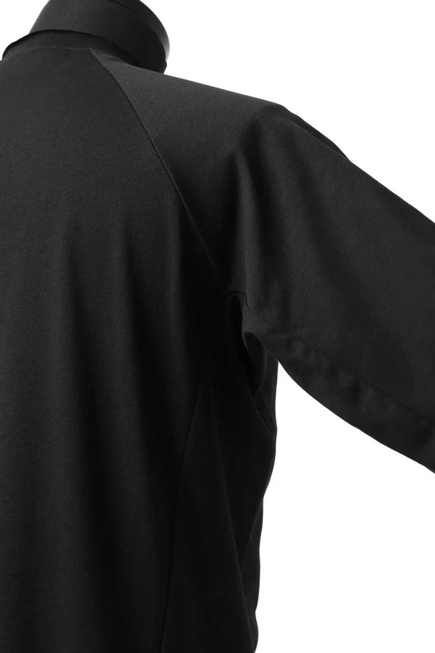 ierib raw edge Tee type-H  / light jersey (BLACK) - Image 22