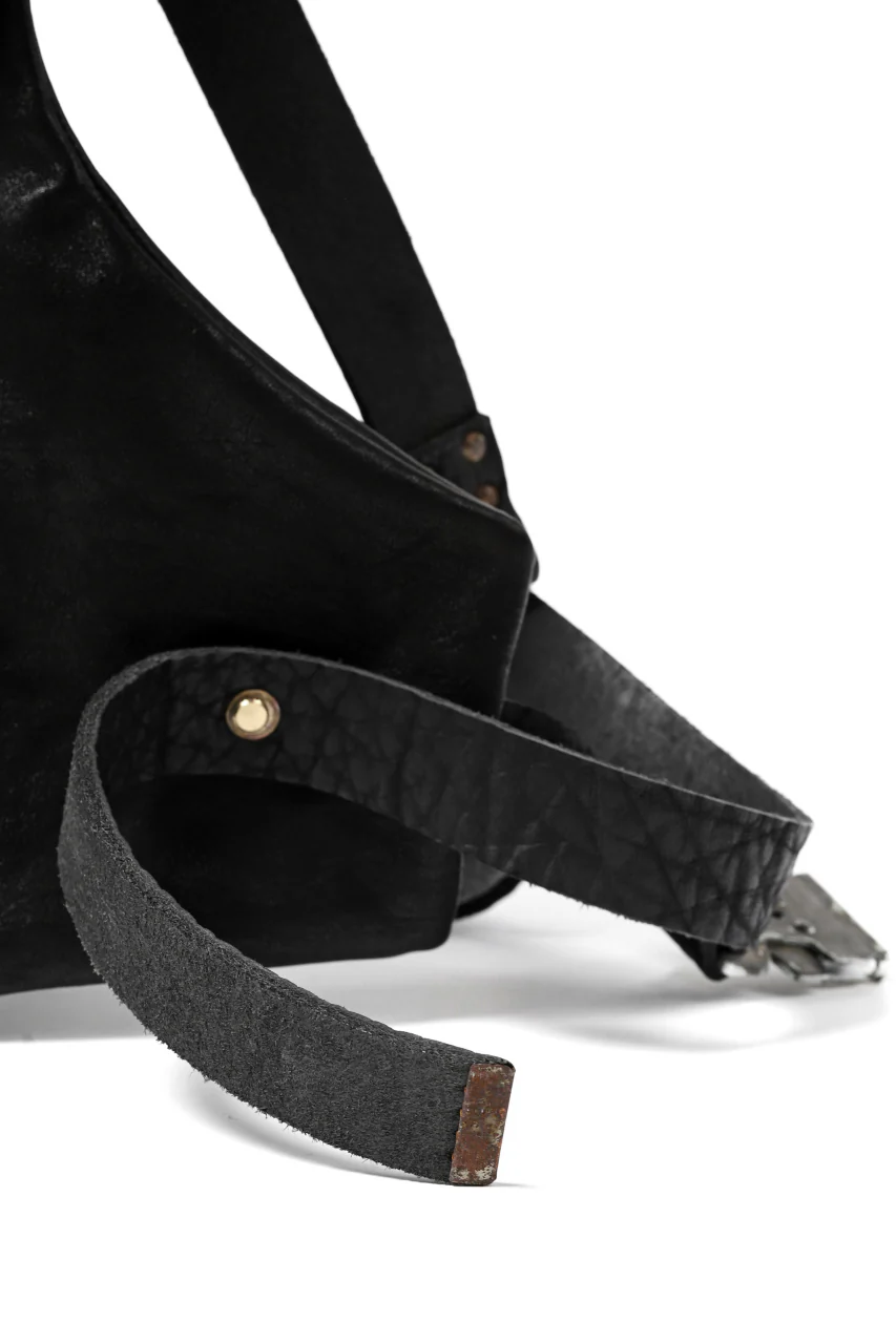 ierib roll top ruck sack #2 / FVT Oiled Horse (BLACK) - Image 15