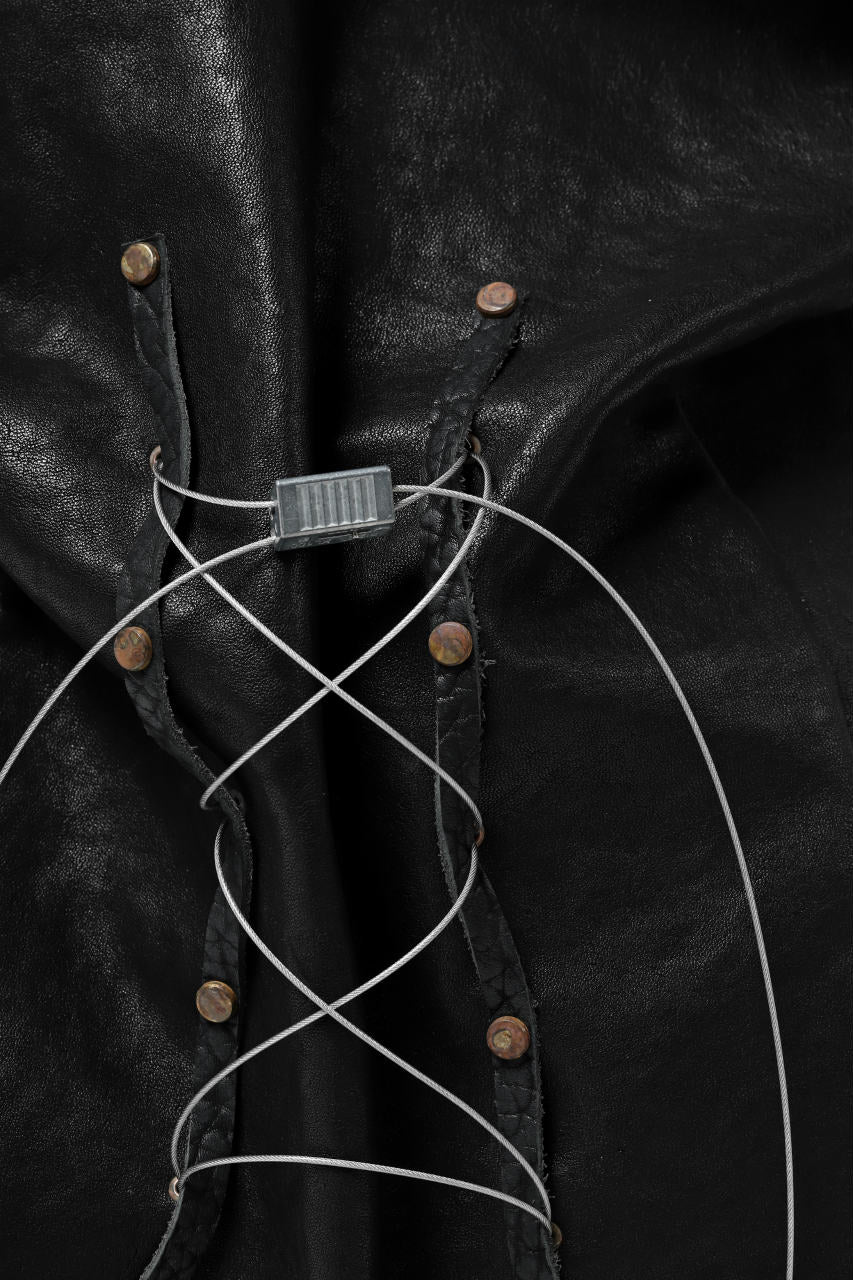 ierib roll top ruck sack #2 / FVT Oiled Horse (BLACK) - Image 17