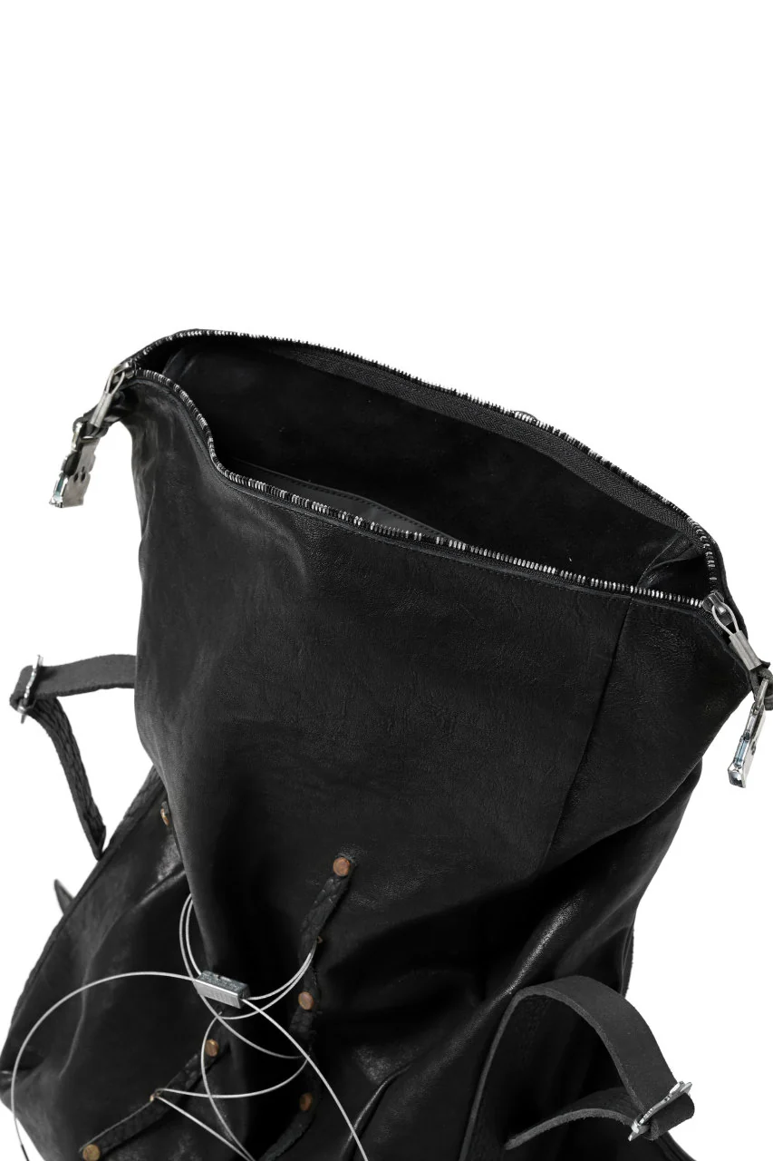 ierib roll top ruck sack #2 / FVT Oiled Horse (BLACK) - Image 25