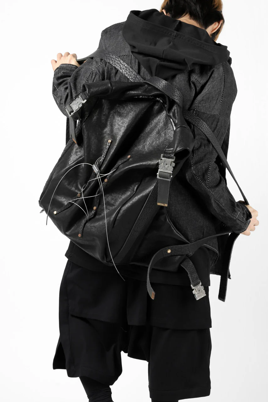 ierib roll top ruck sack #2 / FVT Oiled Horse (BLACK) - Image 34