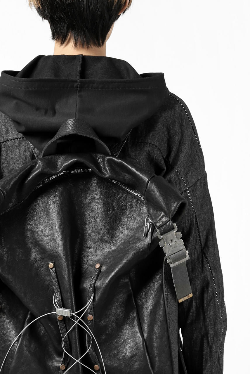 ierib roll top ruck sack #2 / FVT Oiled Horse (BLACK) - Image 51