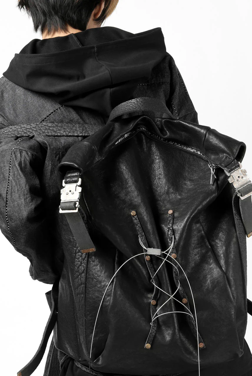 ierib roll top ruck sack #2 / FVT Oiled Horse (BLACK) - Image 54