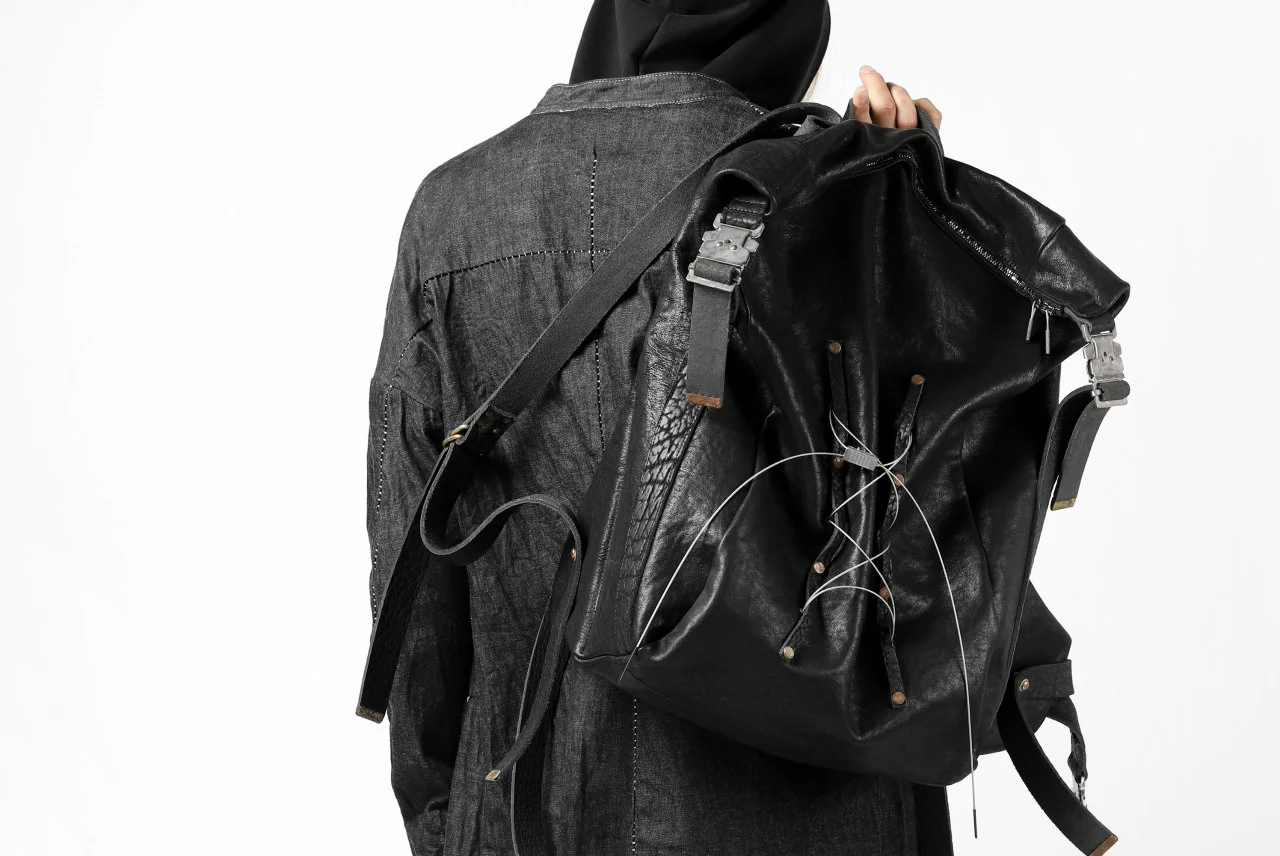 ierib roll top ruck sack #2 / FVT Oiled Horse (BLACK) - Image 58