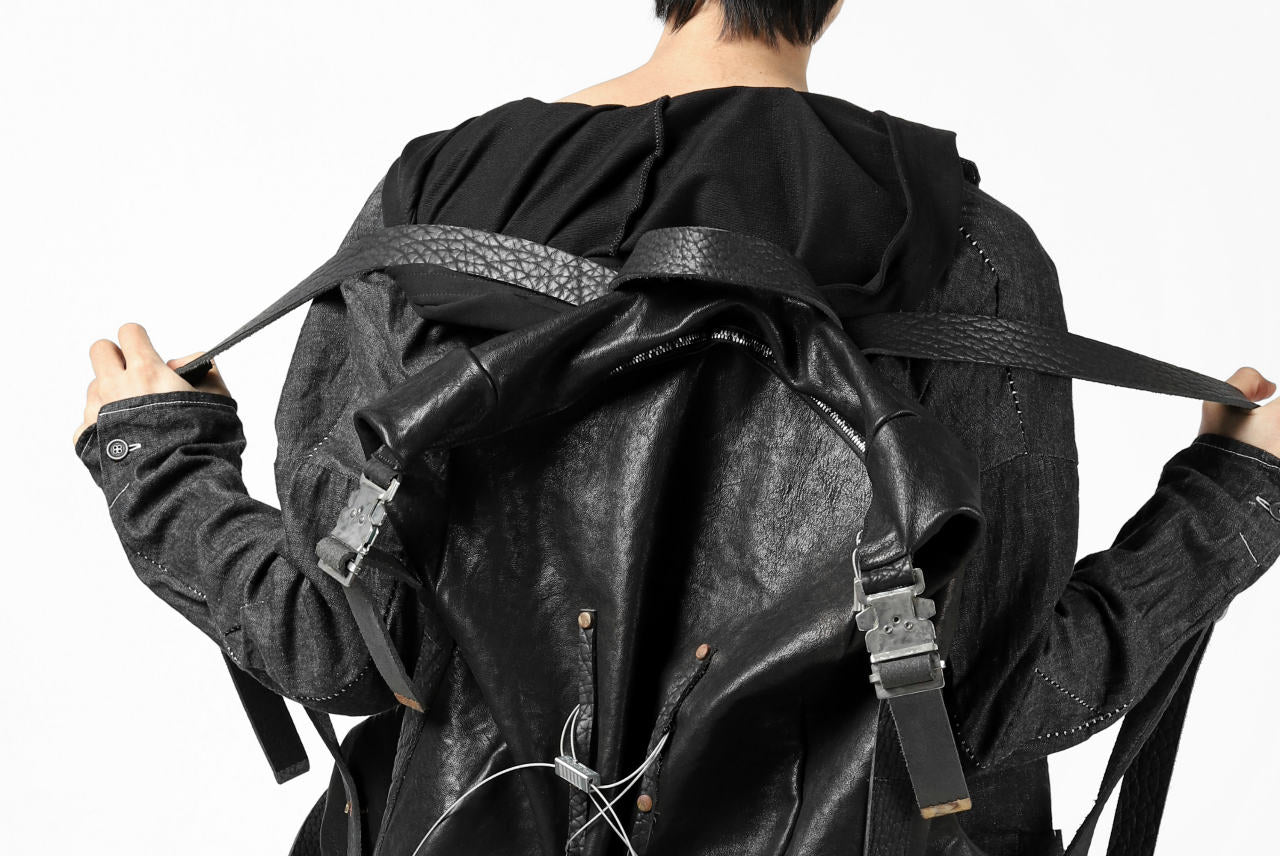 ierib roll top ruck sack #2 / FVT Oiled Horse (BLACK) - Image 65