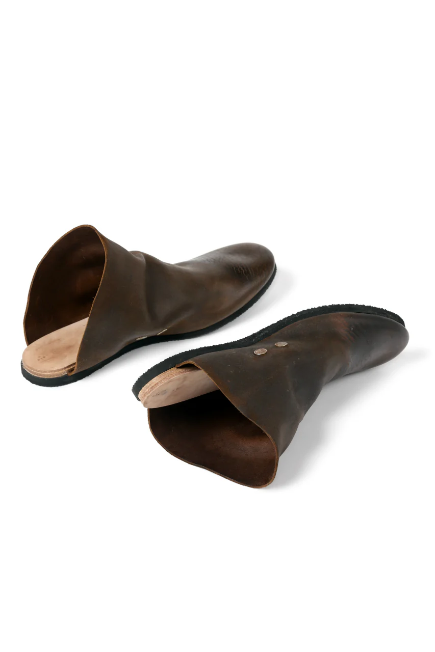 ierib slip on shoes / Roughout Cordovan (BROWN) - Image 10