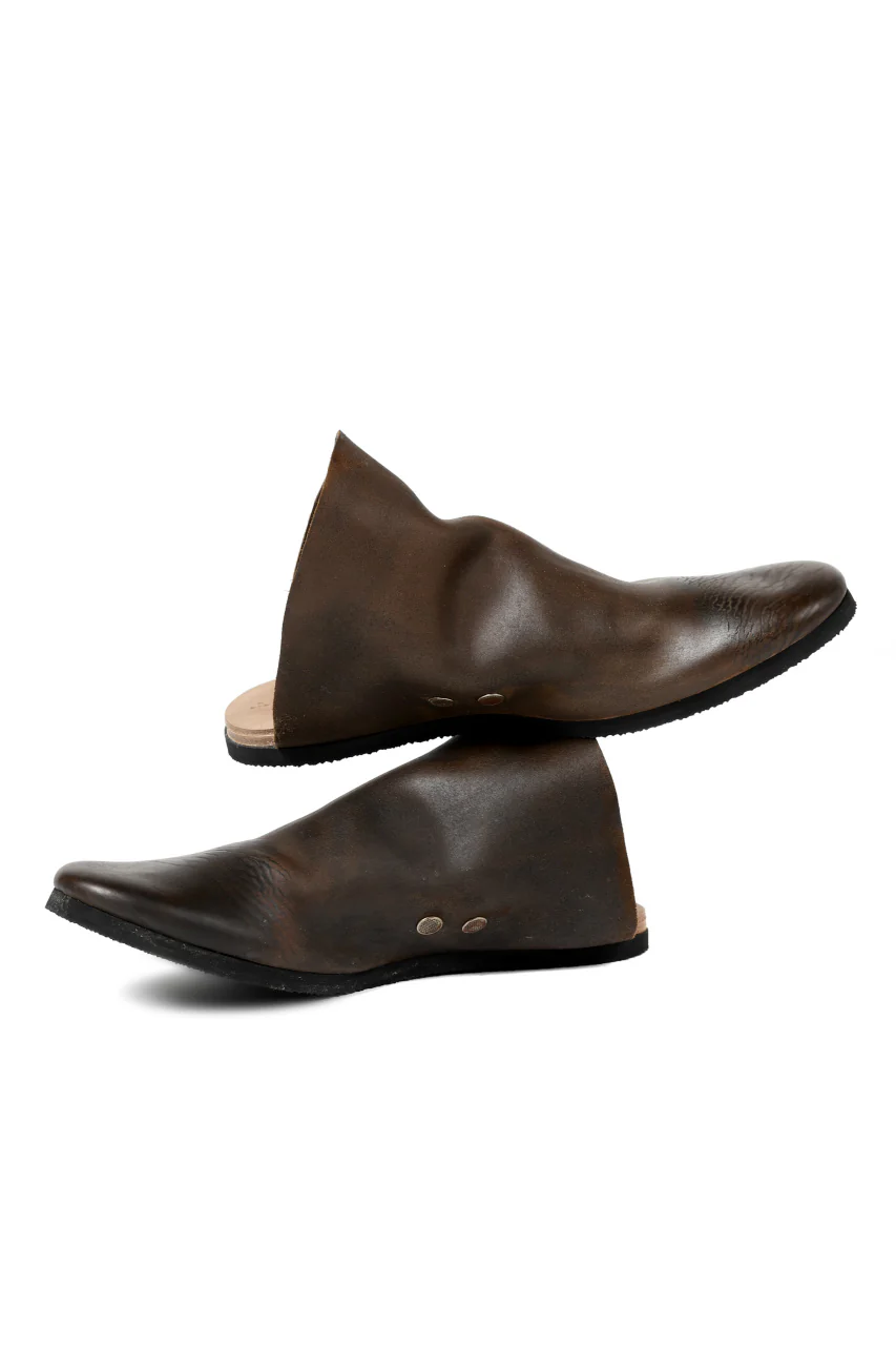 ierib slip on shoes / Roughout Cordovan (BROWN) - Image 11