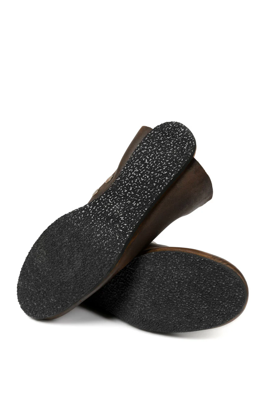 ierib slip on shoes / Roughout Cordovan (BROWN) - Image 12