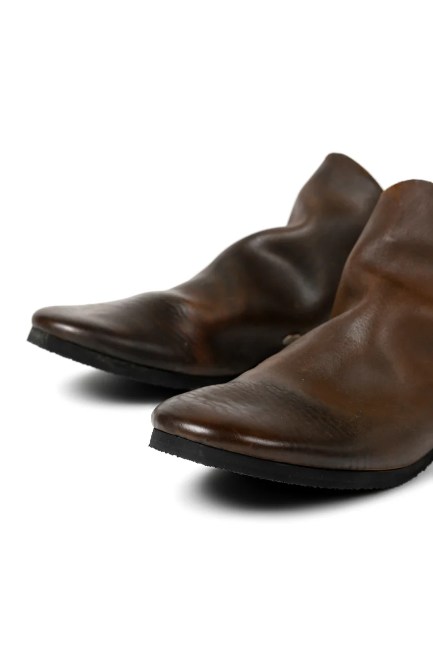 ierib slip on shoes / Roughout Cordovan (BROWN) - Image 13