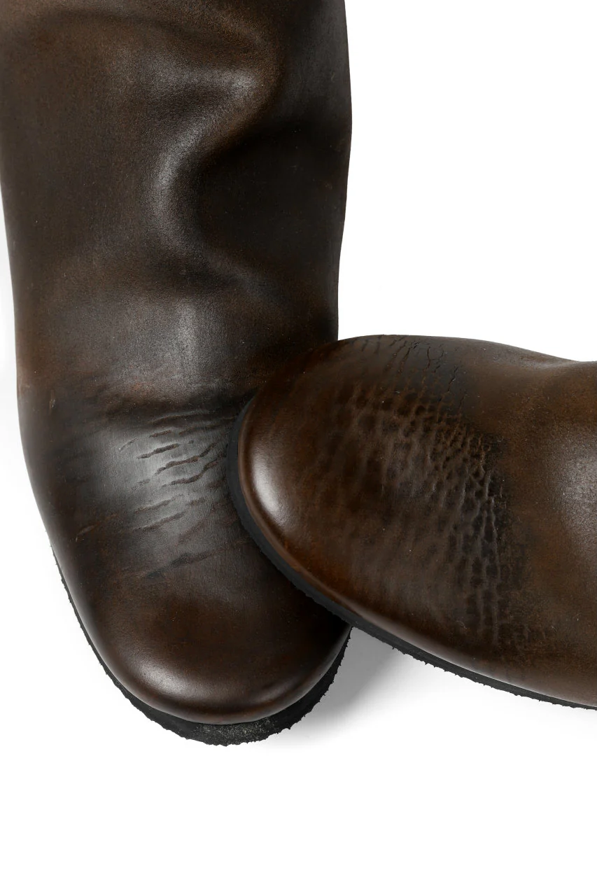 ierib slip on shoes / Roughout Cordovan (BROWN) - Image 14