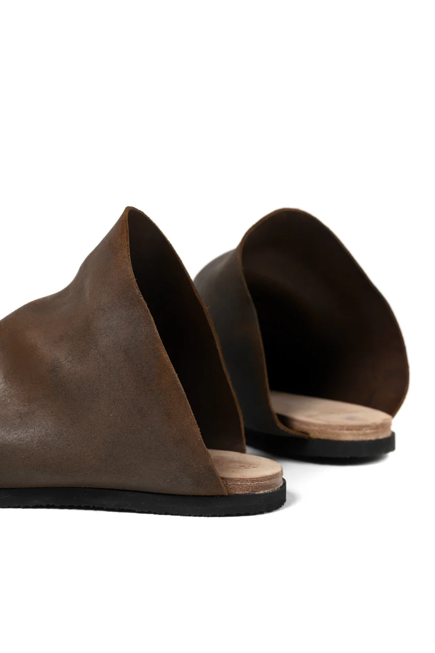 ierib slip on shoes / Roughout Cordovan (BROWN) - Image 17