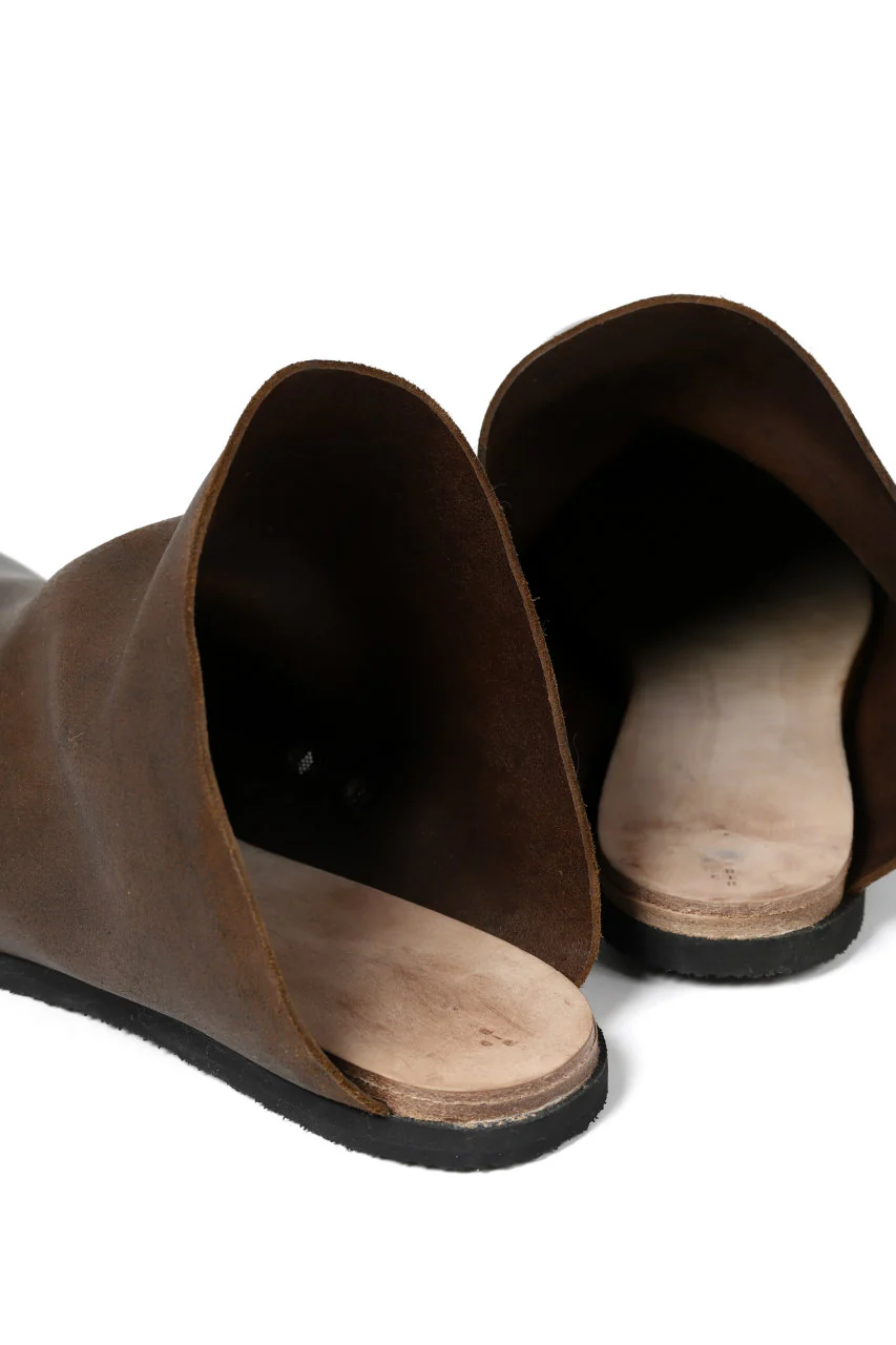 ierib slip on shoes / Roughout Cordovan (BROWN) - Image 18