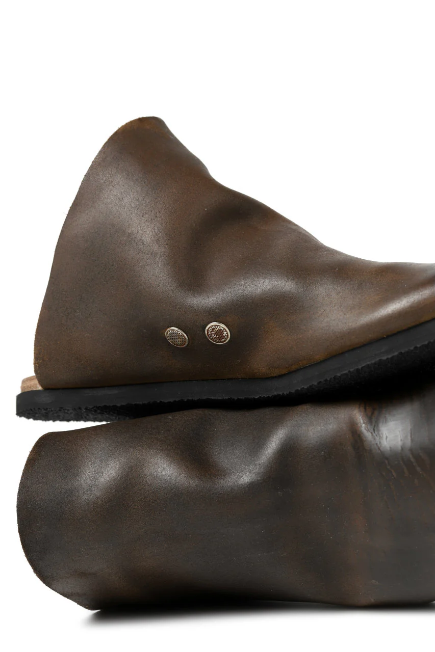 ierib slip on shoes / Roughout Cordovan (BROWN) - Image 19