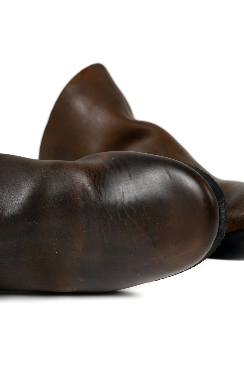 ierib slip on shoes / Roughout Cordovan (BROWN) - Image 20