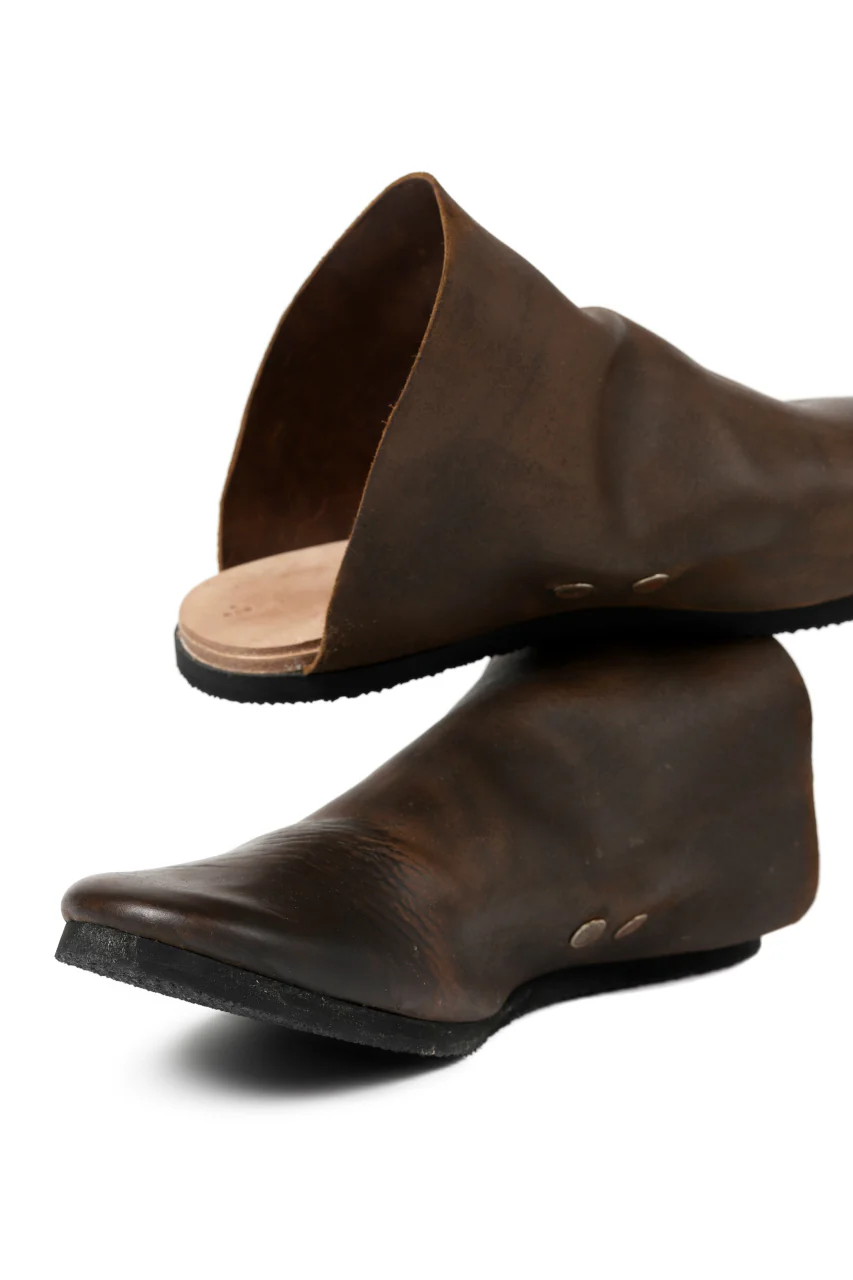ierib slip on shoes / Roughout Cordovan (BROWN) - Image 23