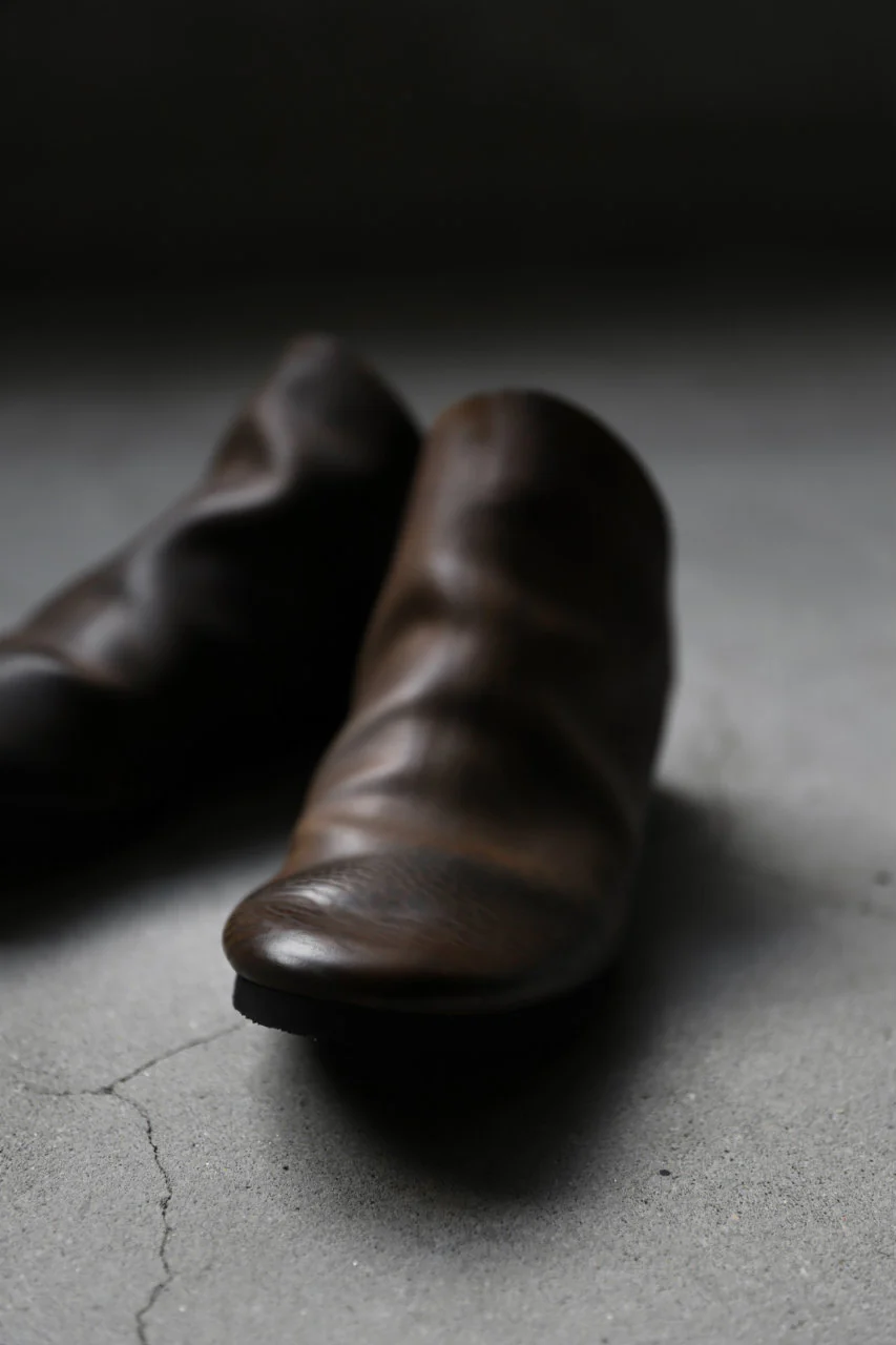 ierib slip on shoes / Roughout Cordovan (BROWN) - Image 27