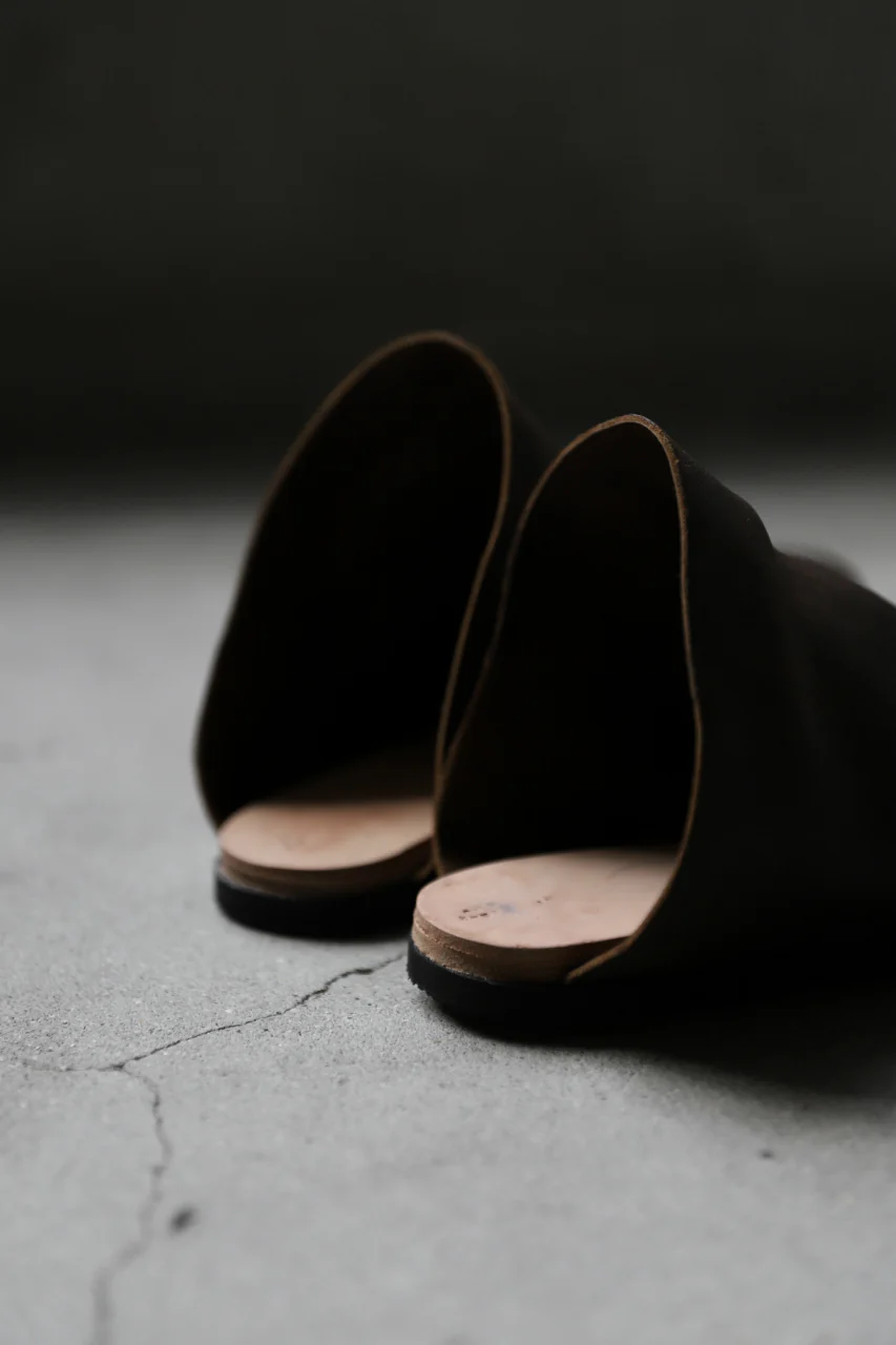 ierib slip on shoes / Roughout Cordovan (BROWN) - Image 31