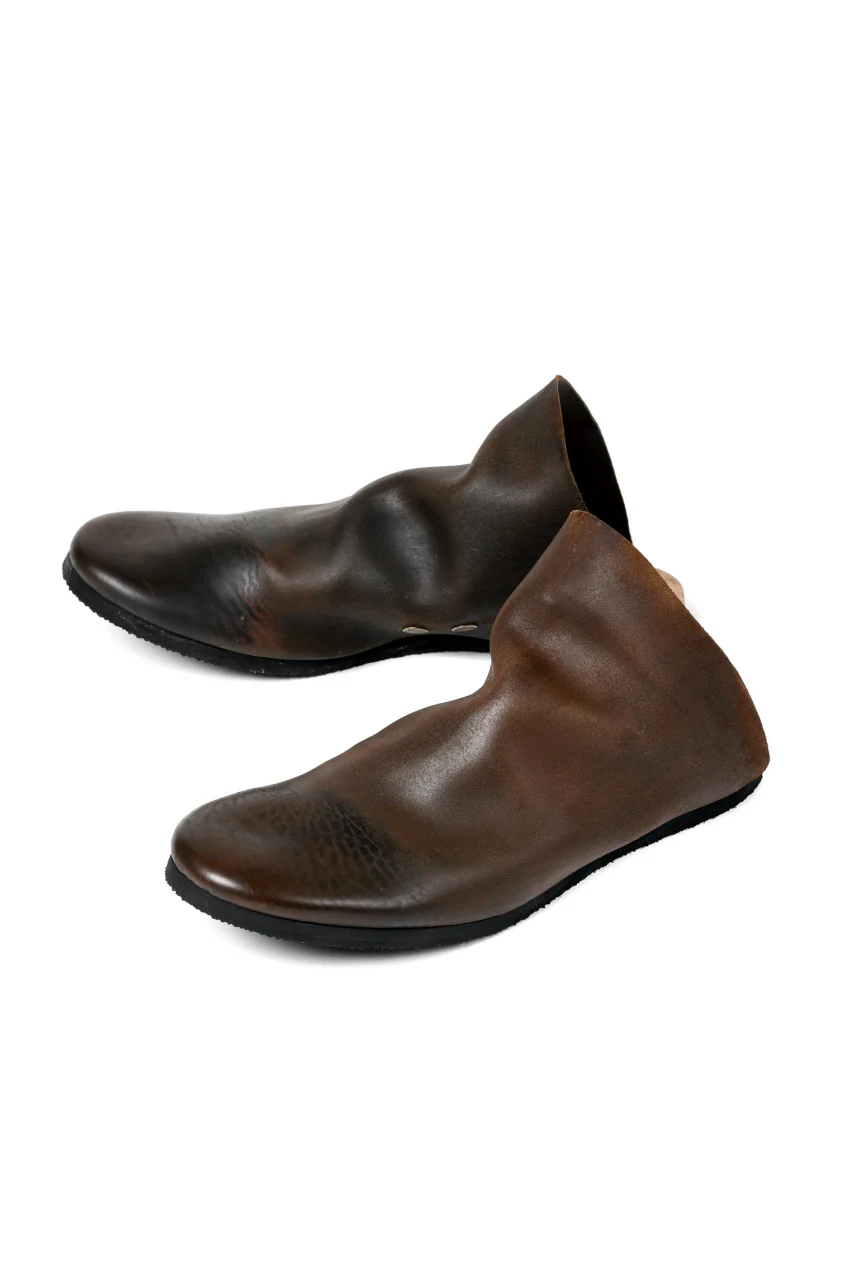 ierib slip on shoes / Roughout Cordovan (BROWN) - Image 4