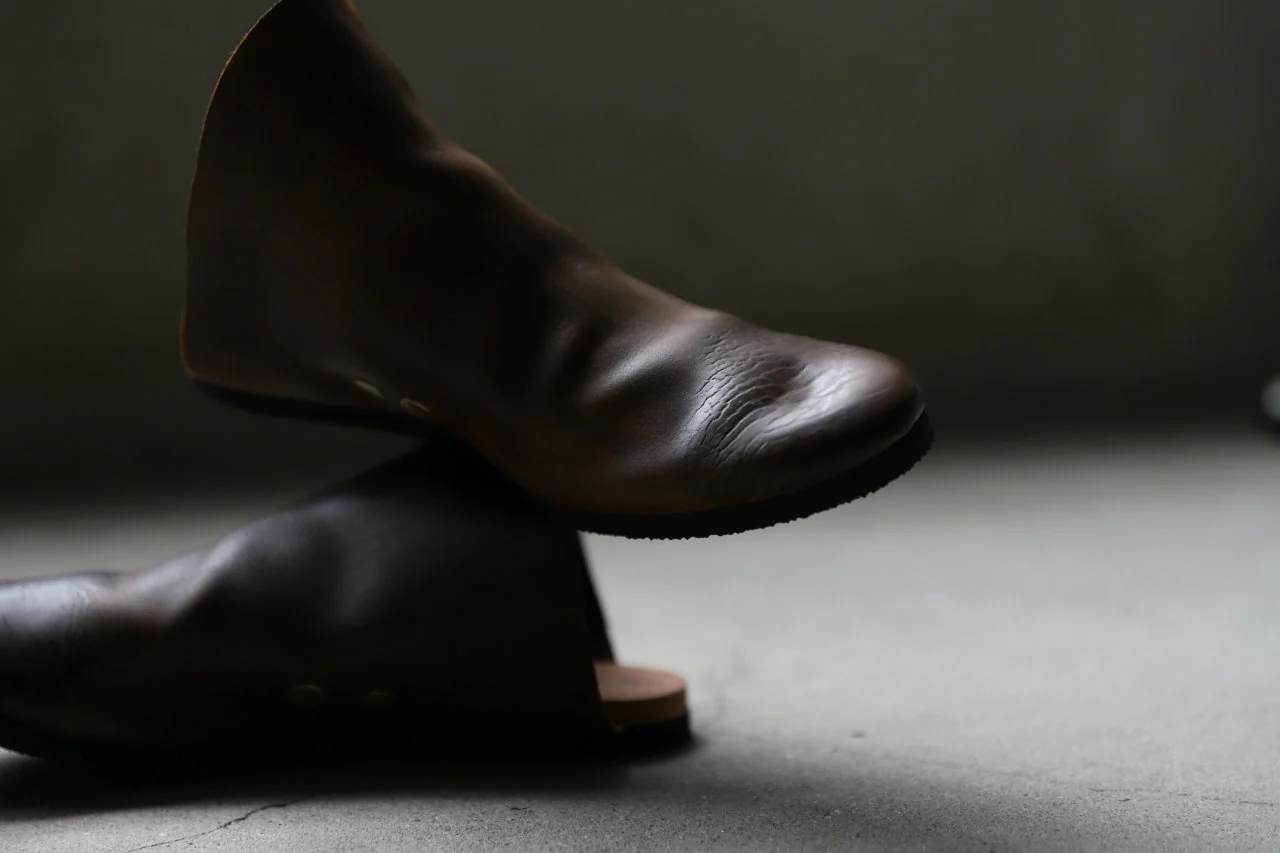 ierib slip on shoes / Roughout Cordovan (BROWN) - Image 45