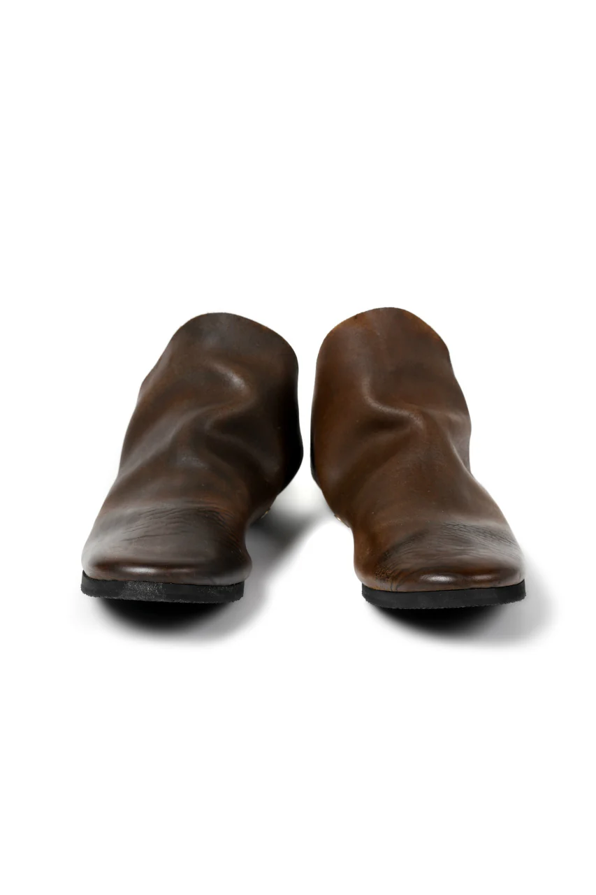 ierib slip on shoes / Roughout Cordovan (BROWN) - Image 5