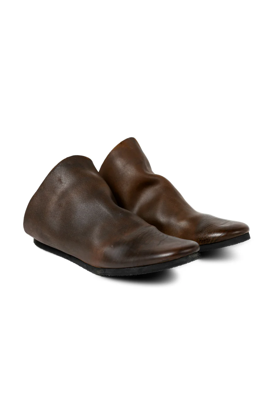 ierib slip on shoes / Roughout Cordovan (BROWN) - Image 7