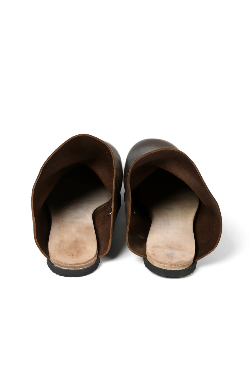 ierib slip on shoes / Roughout Cordovan (BROWN) - Image 8
