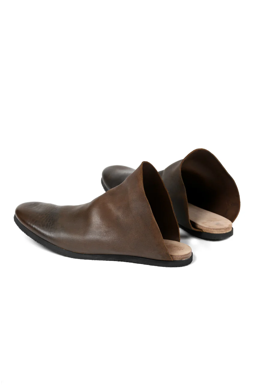 ierib slip on shoes / Roughout Cordovan (BROWN) - Image 9