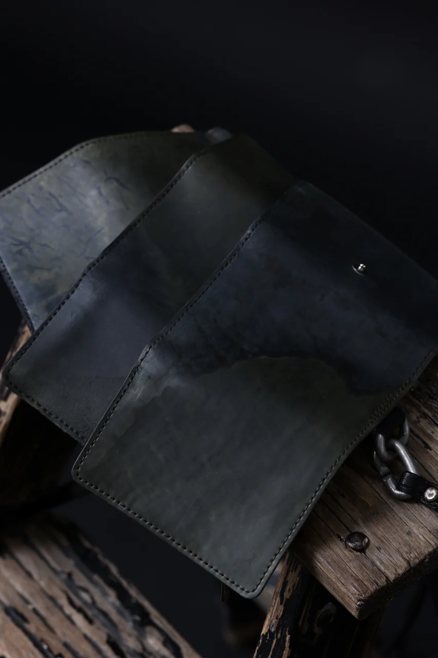 ierib smart folding neck wallet / Marble Cordovan (BLACK-A) - Image 11