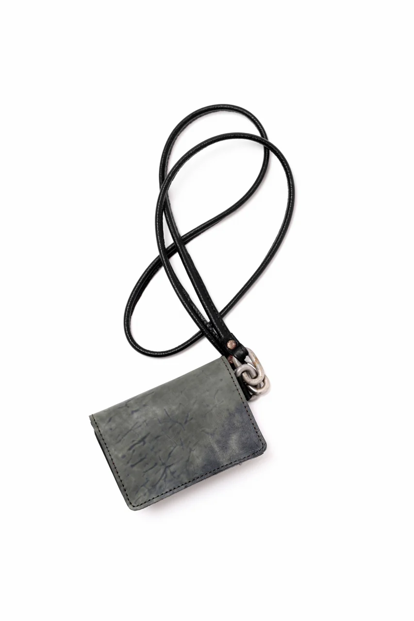 ierib smart folding neck wallet / Marble Cordovan (BLACK-B)