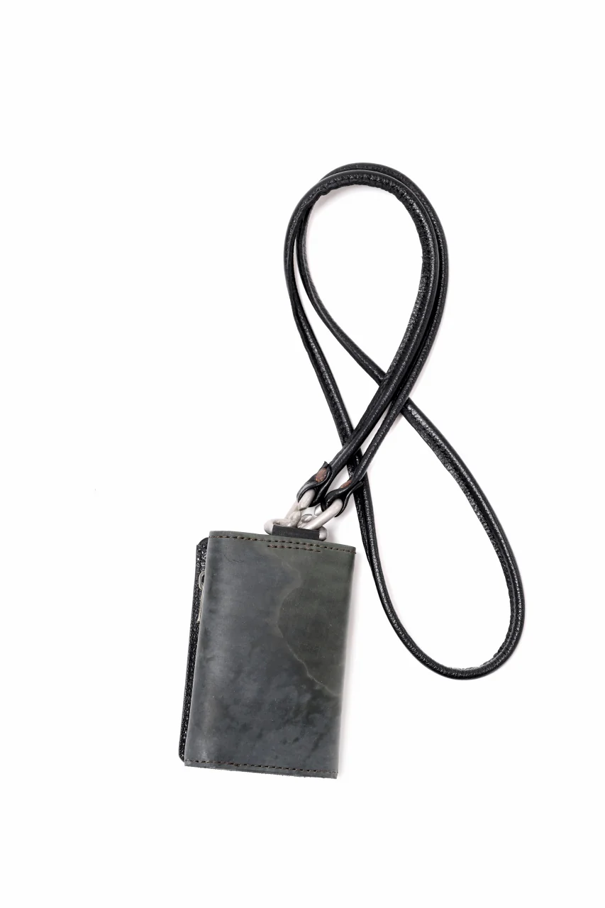 ierib smart folding neck wallet / Marble Cordovan (BLACK-C) - Image 2