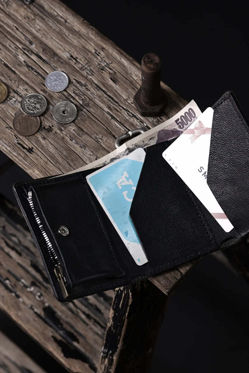 ierib smart folding neck wallet / Marble Cordovan (GREY-B) - Image 11