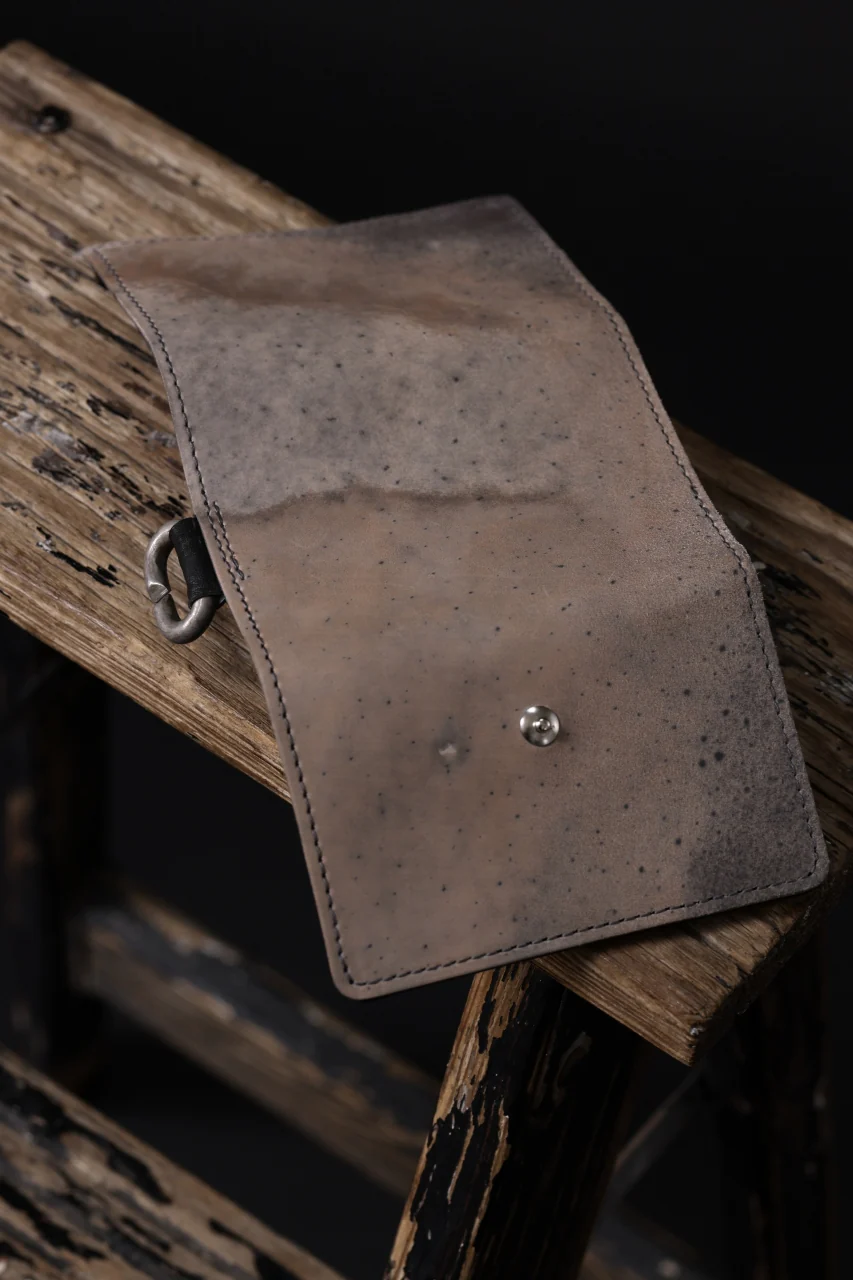 ierib smart folding neck wallet / Marble Cordovan (GREY-B) - Image 12