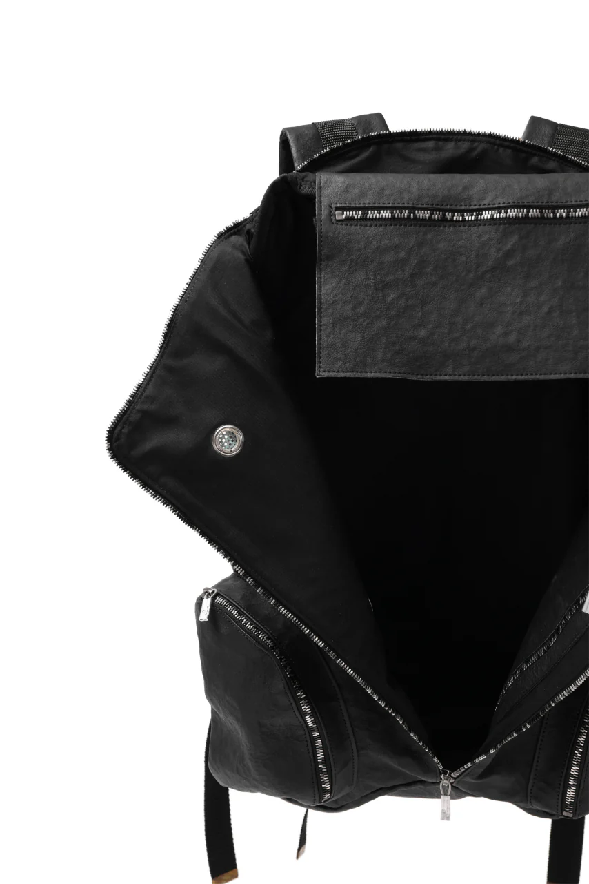 ierib NEW SMAT RUCKSACK / DYNEEMA Leather (BLACK) - Image 25