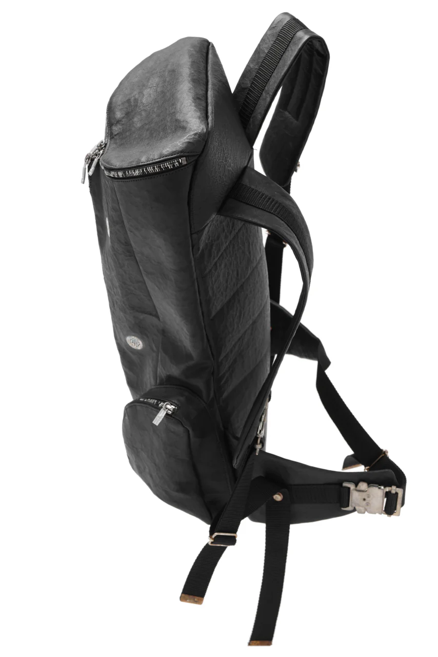 ierib NEW SMAT RUCKSACK / DYNEEMA Leather (BLACK) - Image 7