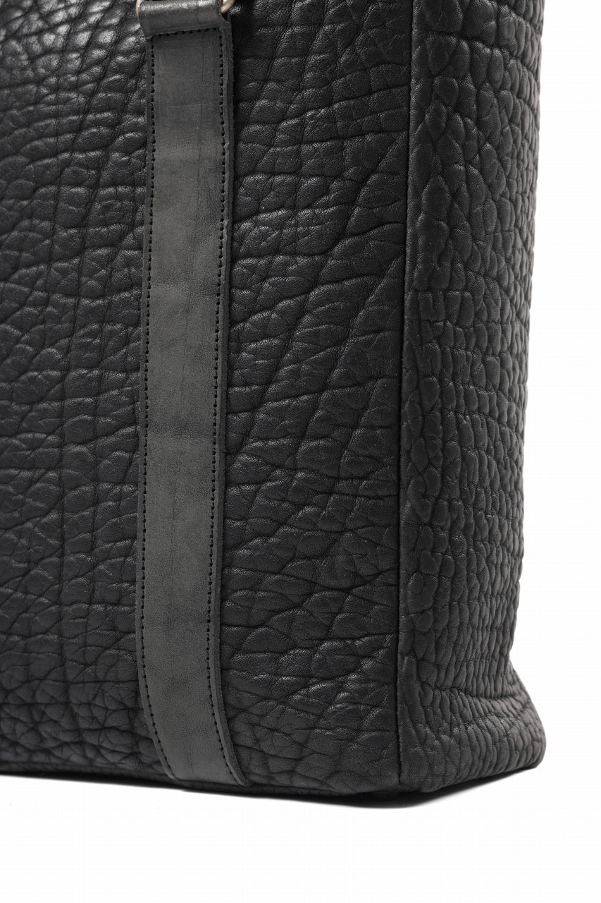 ierib Square Hand Tote Bag / Rough Bull (BLACK) - Image 8