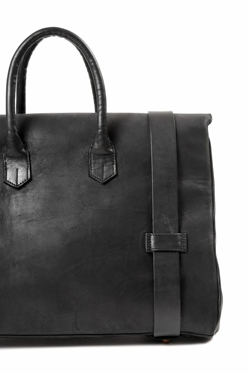 ierib Voyger 37 Hand Bag / Horse Nubuck Leather (BLACK) - Image 11