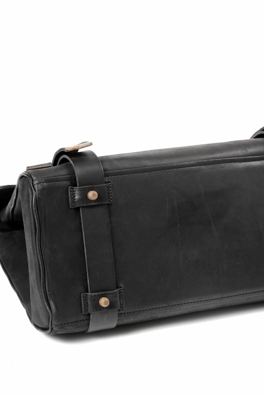 ierib Voyger 37 Hand Bag / Horse Nubuck Leather (BLACK) - Image 12