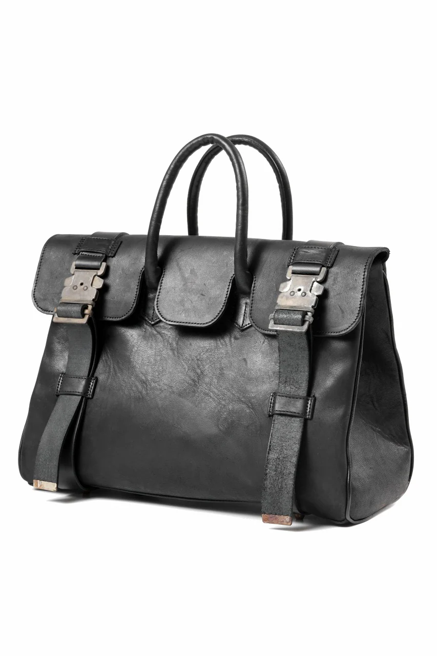 ierib Voyger 37 Hand Bag / Horse Nubuck Leather (BLACK) - Image 2