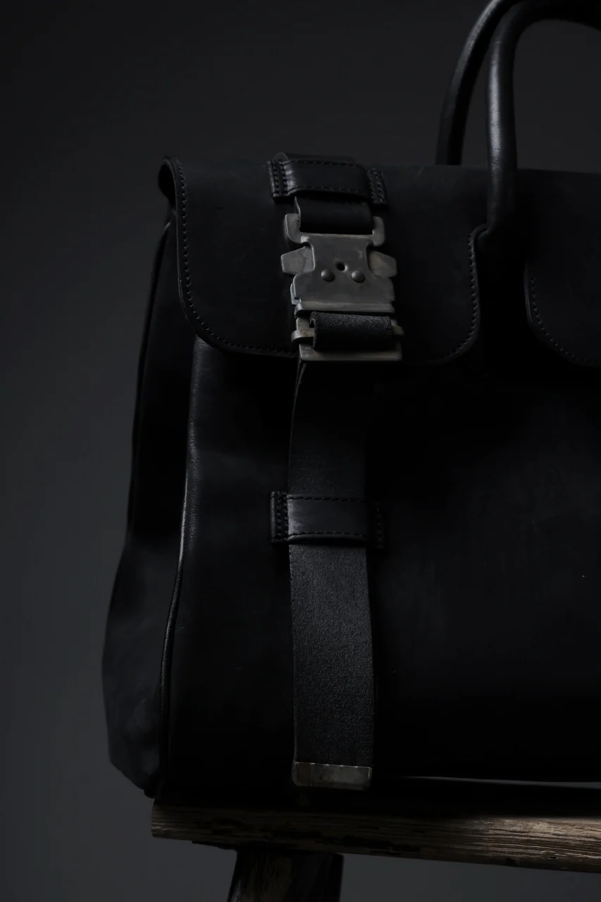 ierib Voyger 37 Hand Bag / Horse Nubuck Leather (BLACK) - Image 20