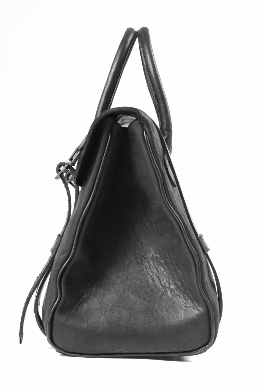 ierib Voyger 37 Hand Bag / Horse Nubuck Leather (BLACK) - Image 5