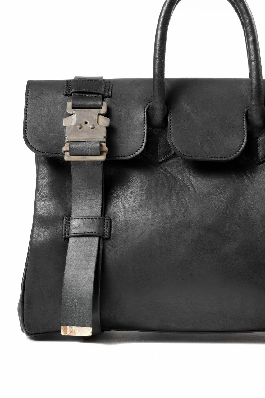 ierib Voyger 37 Hand Bag / Horse Nubuck Leather (BLACK) - Image 7