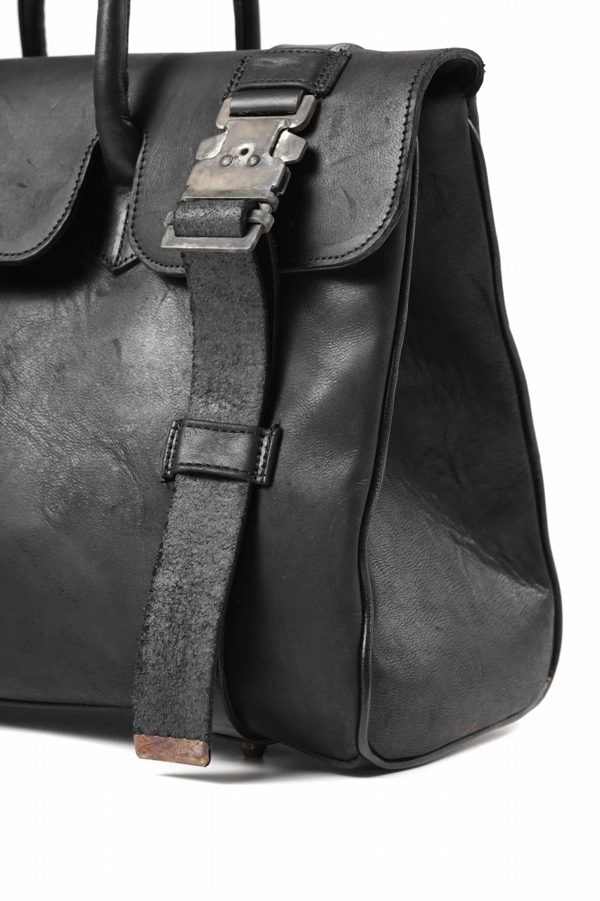 ierib Voyger 37 Hand Bag / Horse Nubuck Leather (BLACK) - Image 9