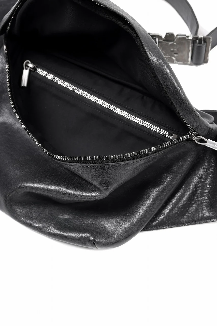 ierib Waist-Shoulder Bag / FVT Oiled Horse Leather (BLACK) - Image 12