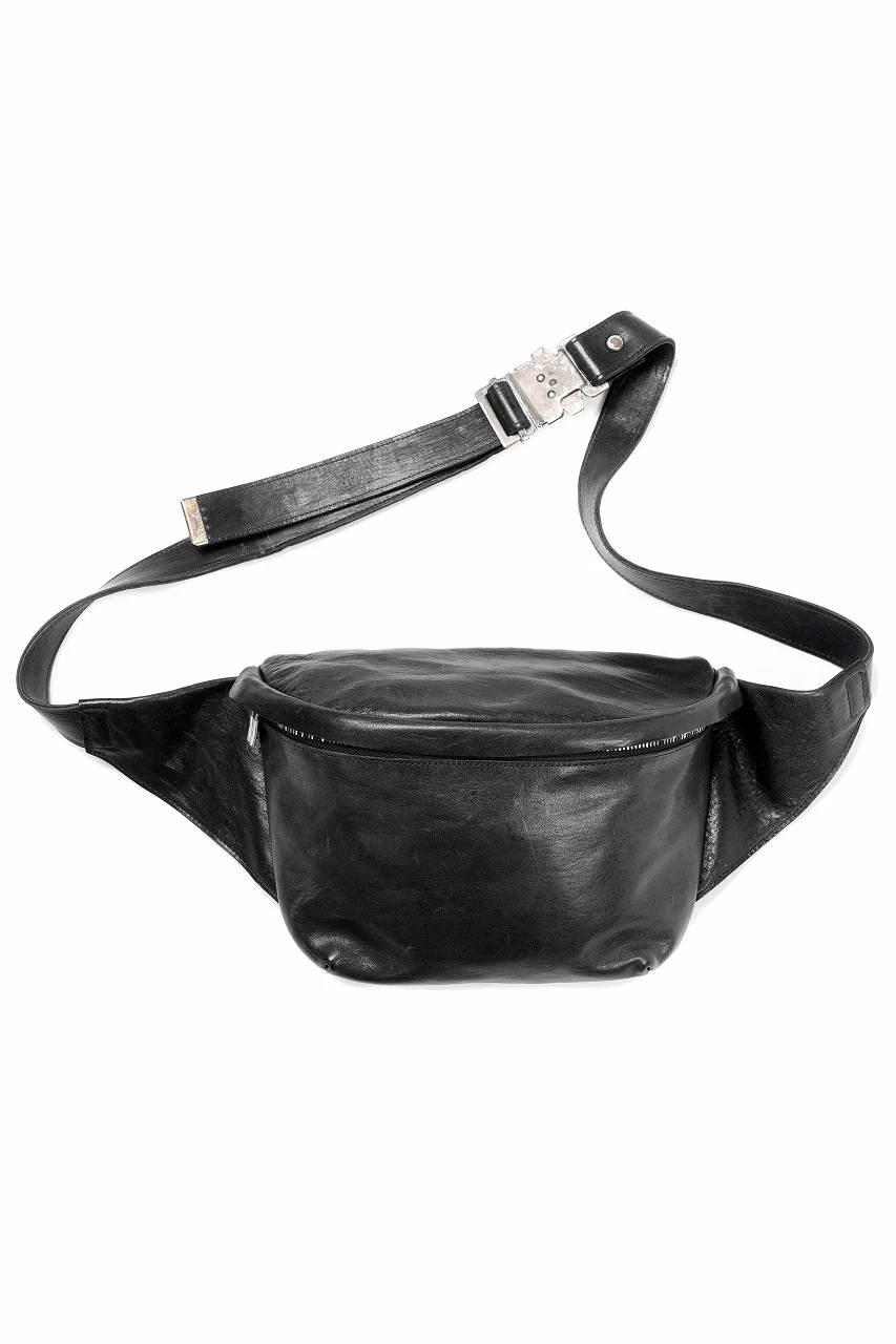ierib Waist-Shoulder Bag / FVT Oiled Horse Leather (BLACK) - Image 2