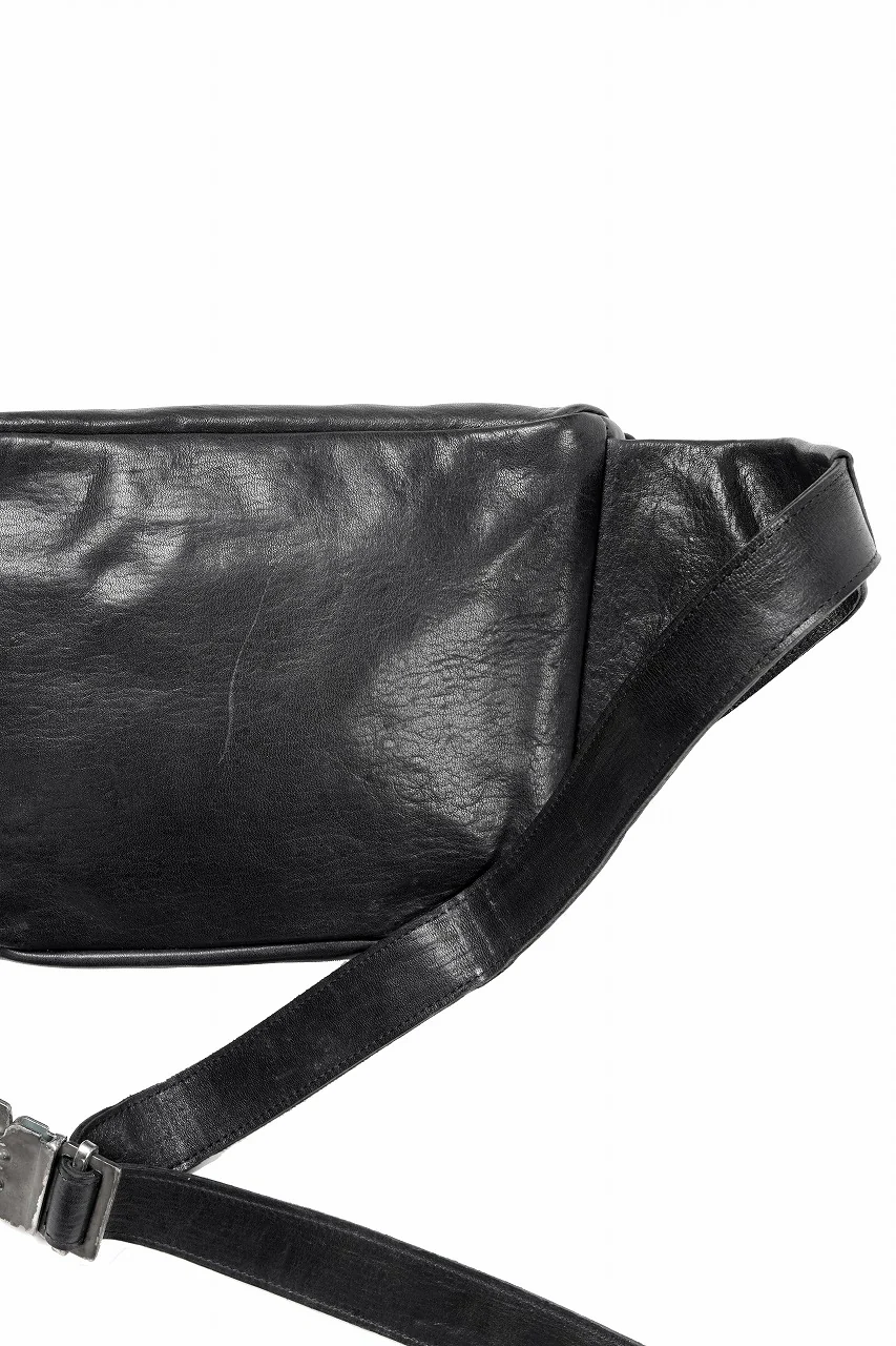 ierib Waist-Shoulder Bag / FVT Oiled Horse Leather (BLACK) - Image 7